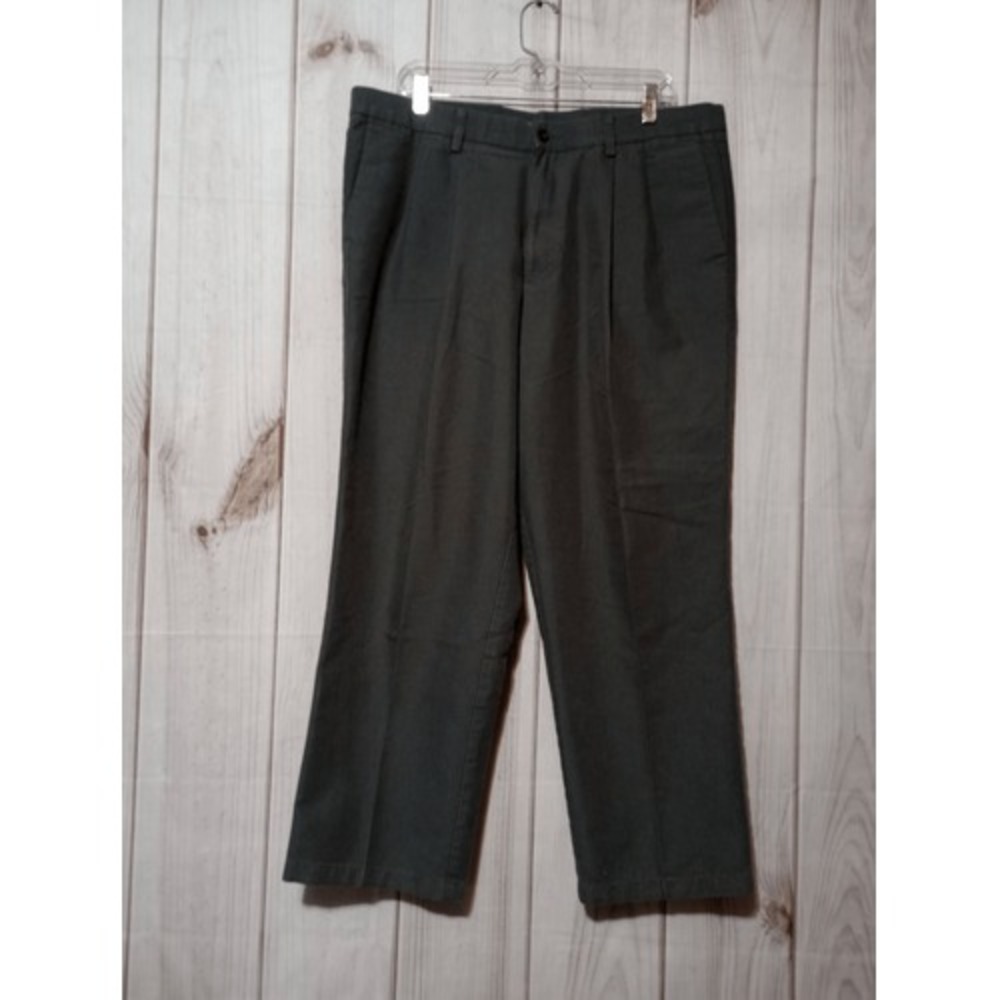 Dockers‎ Mens 38x29 Gray Pleated Classic Fit Individual Fit Stretch Waist Pants